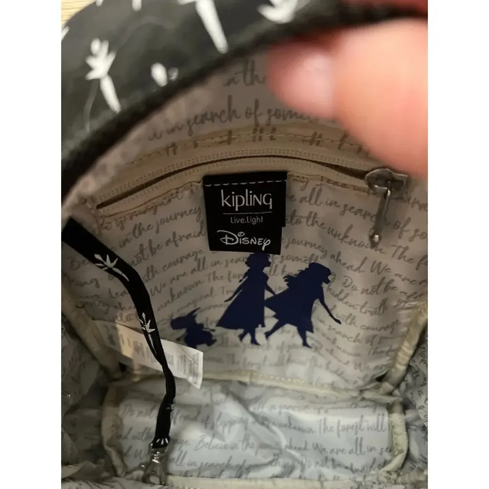 Kipling x Disney Frozen II Wristlet, Mini Bag Backpack, and Bag Charm Bundle
